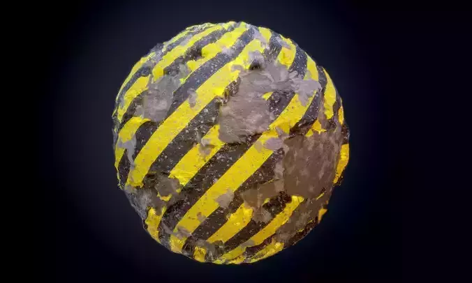 Concrete Damaged Decay Seamless PBR Texture Texture