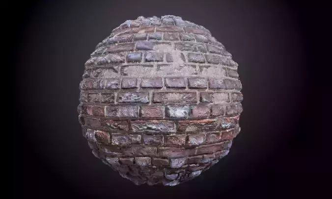 Brick Wall Concrete Decay Seamless PBR Texture Texture
