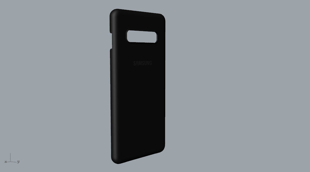 Samsung Galaxy S10 Plus plastic black case 3d model 3D print model_36