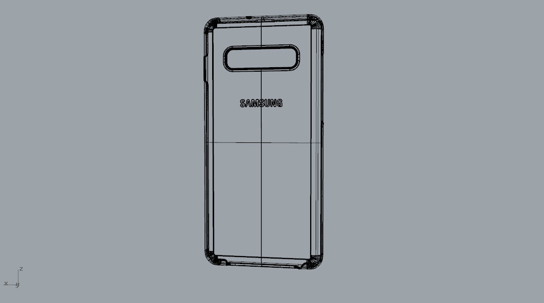 Samsung Galaxy S10 Plus plastic black case 3d model 3D print model_29