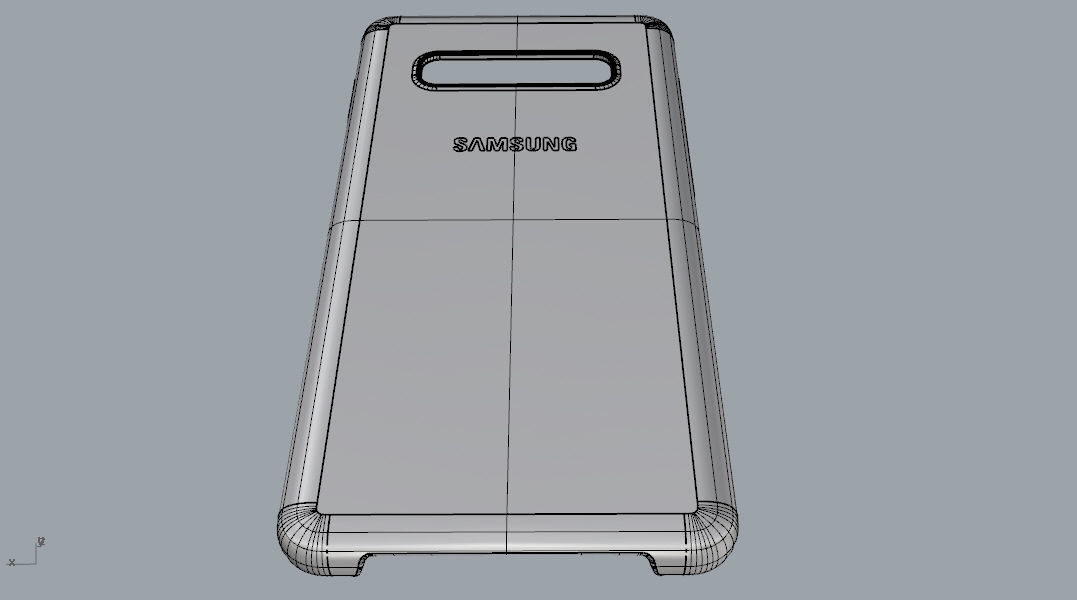 Samsung Galaxy S10 Plus plastic black case 3d model 3D print model_13