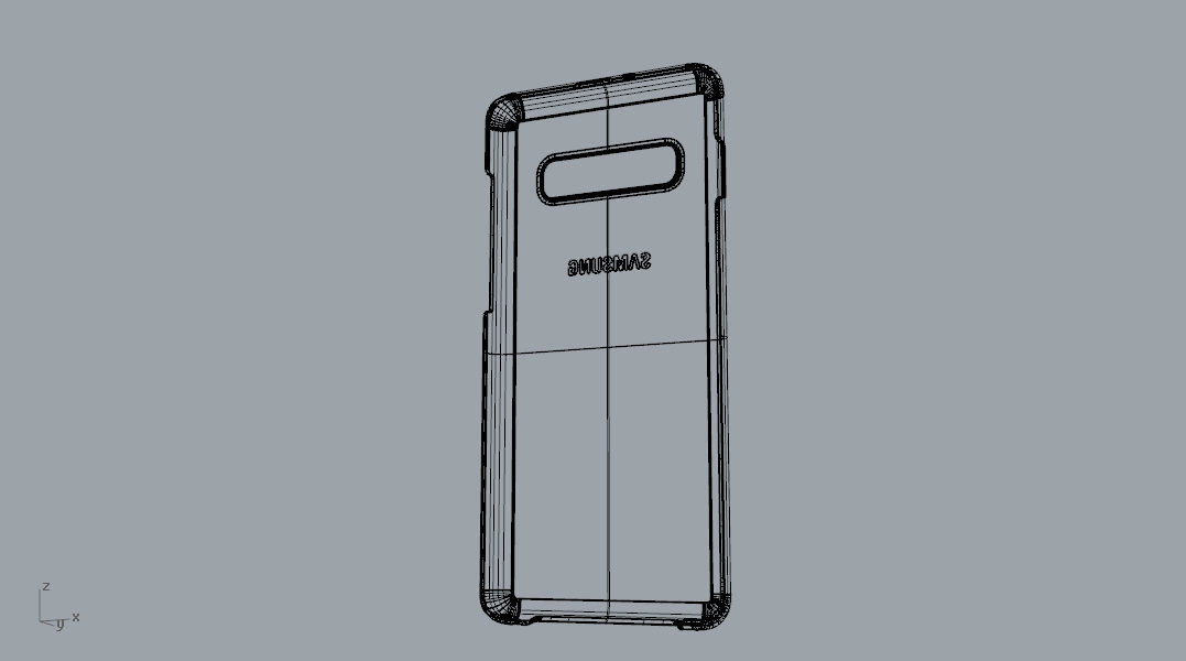 Samsung Galaxy S10 Plus plastic black case 3d model 3D print model_25