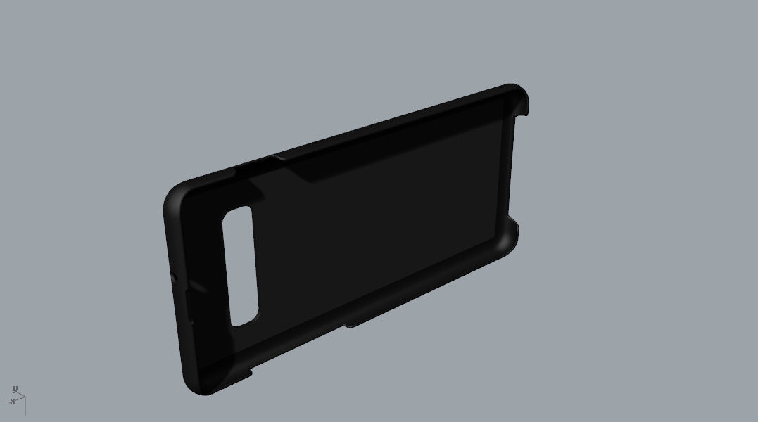Samsung Galaxy S10 Plus plastic black case 3d model 3D print model_28