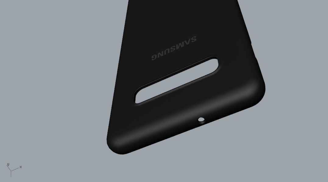 Samsung Galaxy S10 Plus plastic black case 3d model 3D print model_12