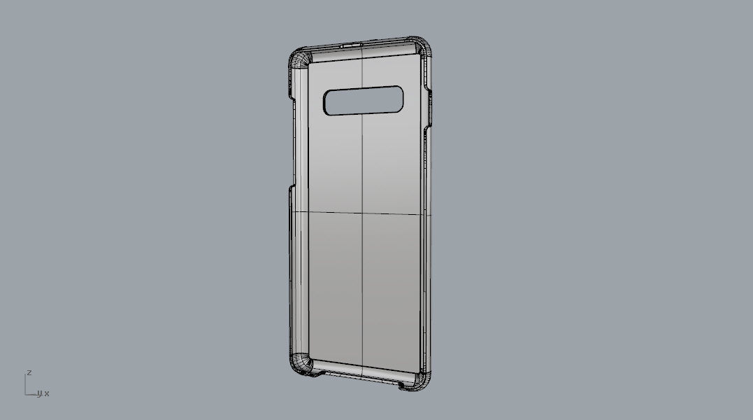 Samsung Galaxy S10 Plus plastic black case 3d model 3D print model_19