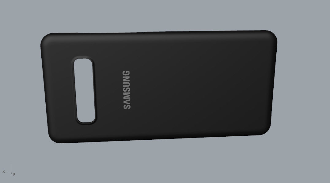 Samsung Galaxy S10 Plus plastic black case 3d model 3D print model_4