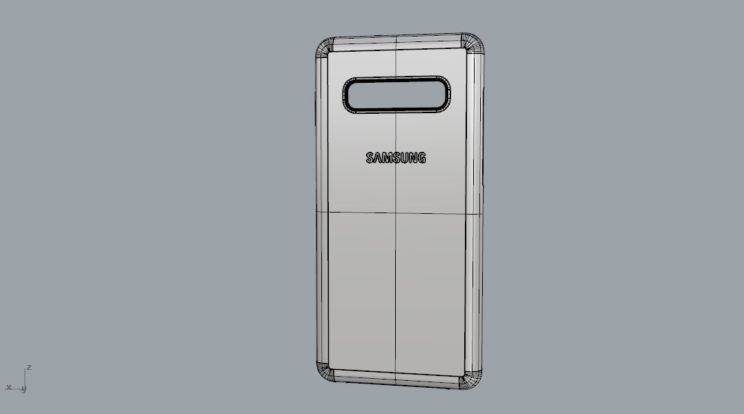 Samsung Galaxy S10 Plus plastic black case 3d model 3D print model_21