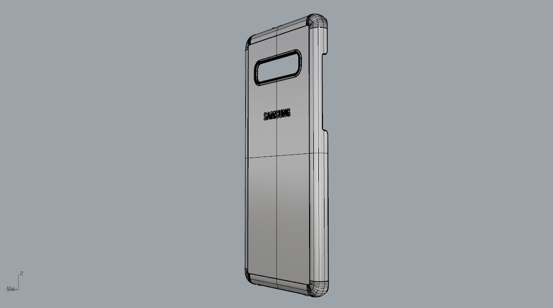Samsung Galaxy S10 Plus plastic black case 3d model 3D print model_22