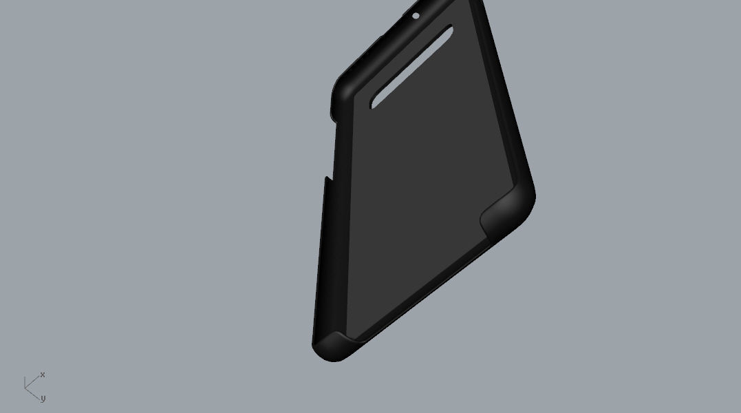 Samsung Galaxy S10 Plus plastic black case 3d model 3D print model_10