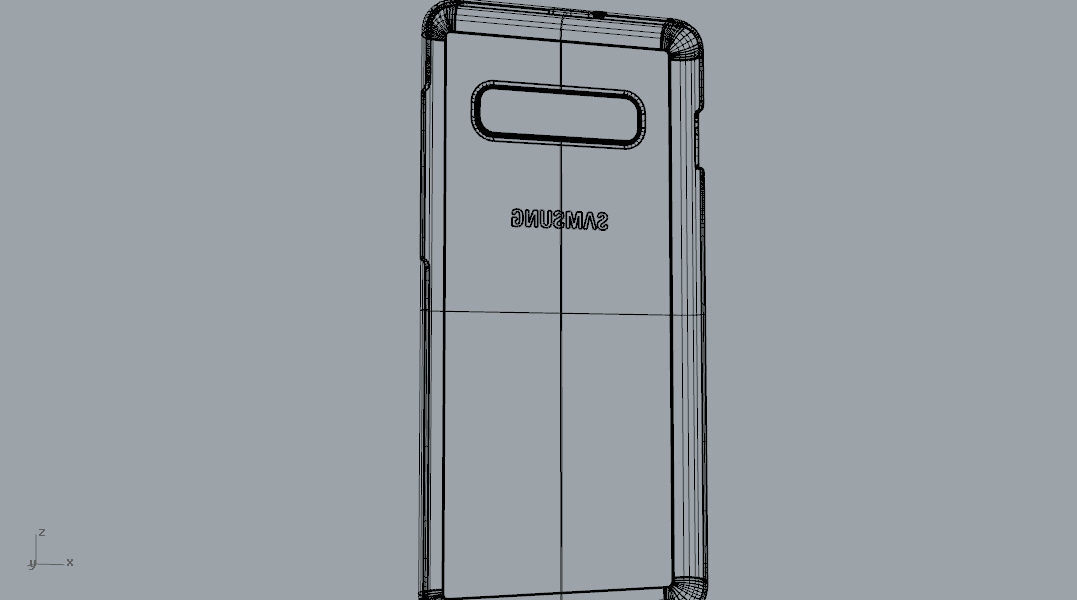 Samsung Galaxy S10 Plus plastic black case 3d model 3D print model_26