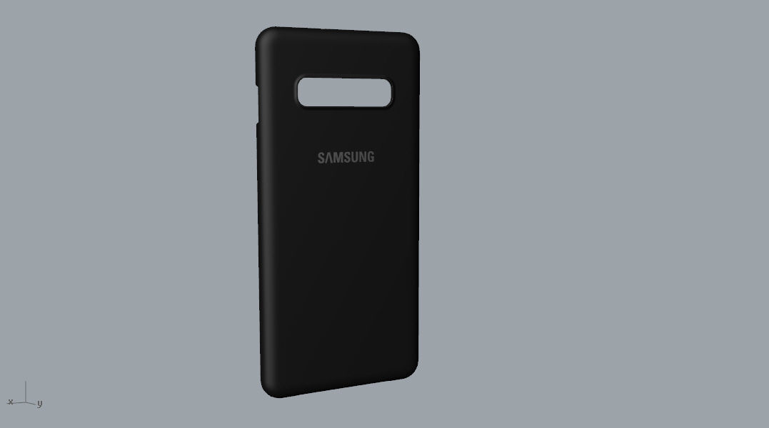 Samsung Galaxy S10 Plus plastic black case 3d model 3D print model_37