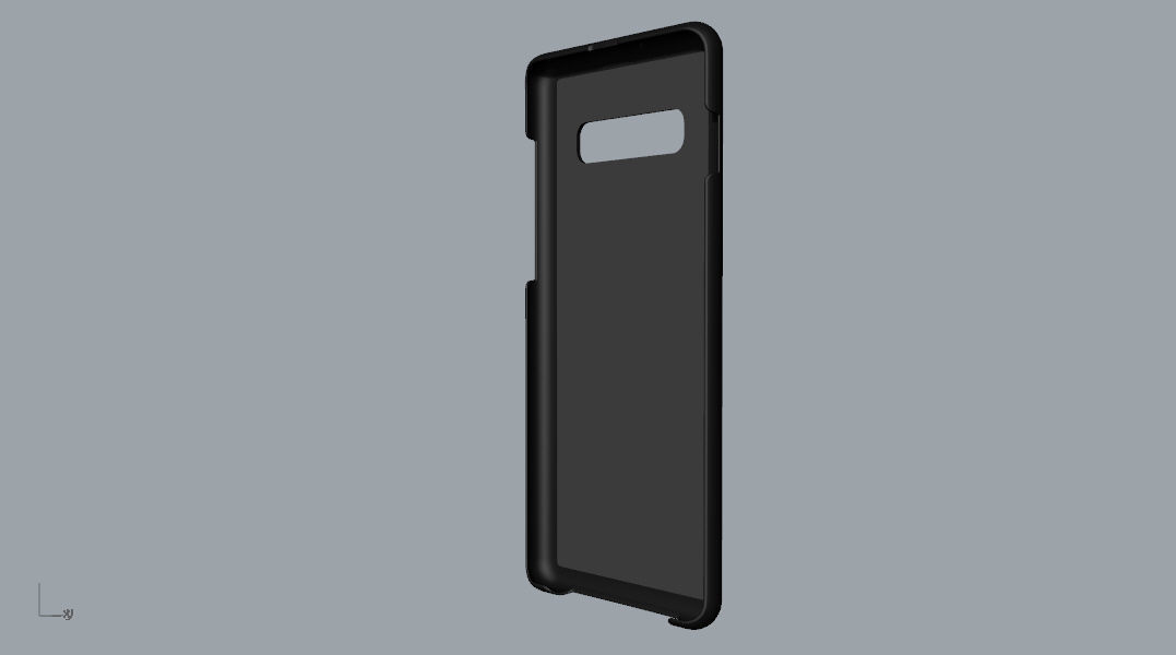 Samsung Galaxy S10 Plus plastic black case 3d model 3D print model_34