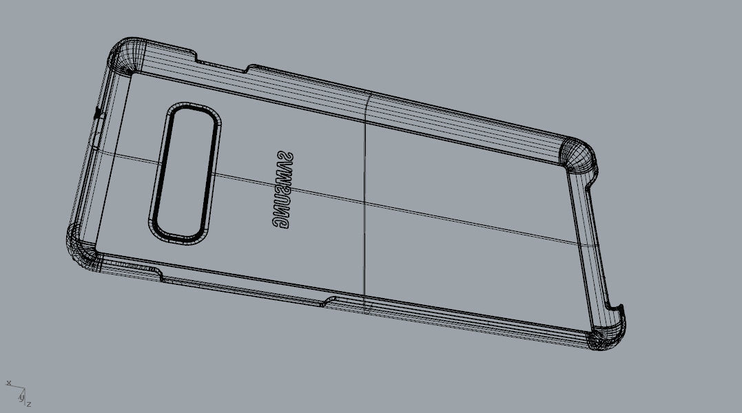 Samsung Galaxy S10 Plus plastic black case 3d model 3D print model_31