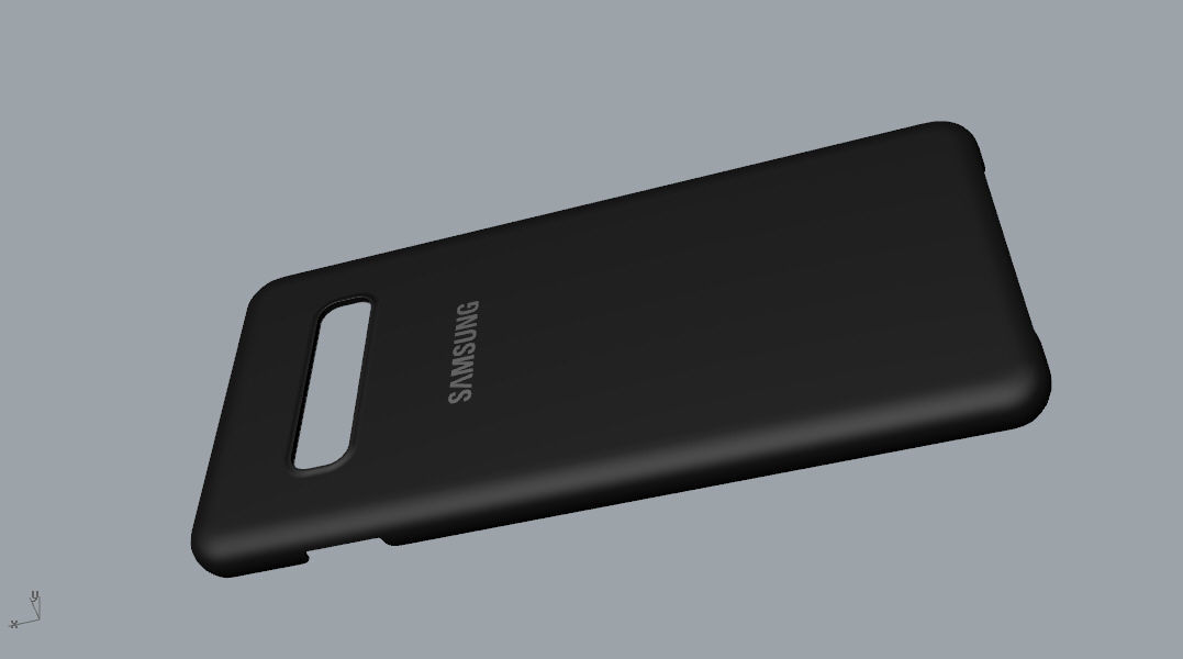 Samsung Galaxy S10 Plus plastic black case 3d model 3D print model_6