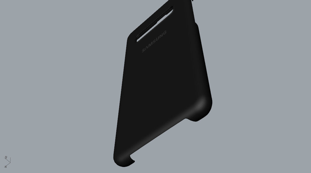 Samsung Galaxy S10 Plus plastic black case 3d model 3D print model_8