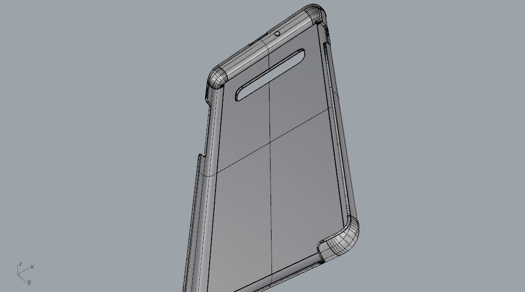 Samsung Galaxy S10 Plus plastic black case 3d model 3D print model_18