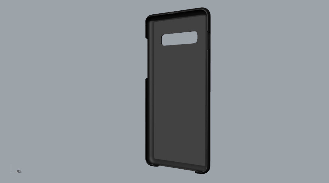 Samsung Galaxy S10 Plus plastic black case 3d model 3D print model_33