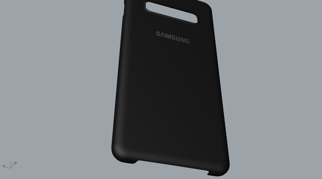 Samsung Galaxy S10 Plus plastic black case 3d model 3D print model_9