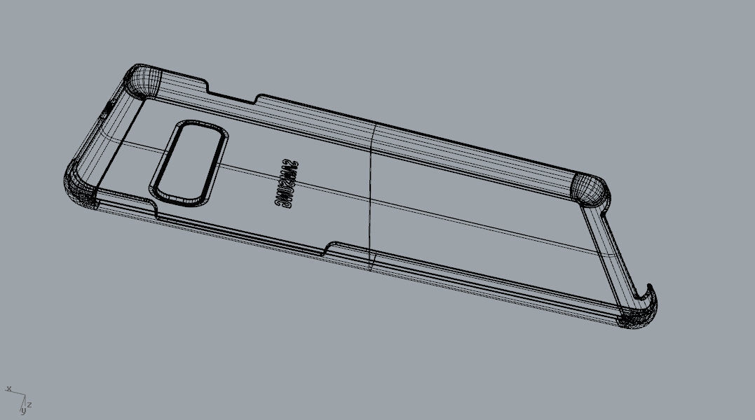 Samsung Galaxy S10 Plus plastic black case 3d model 3D print model_30