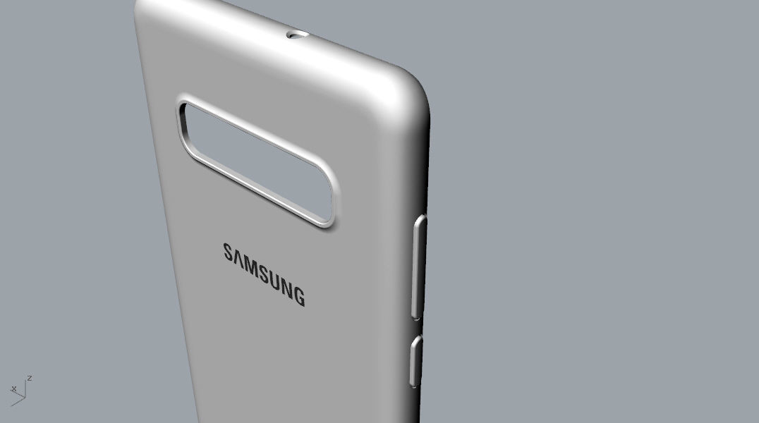Samsung Galaxy S10 Plus Rubber  White case 3D print model_19