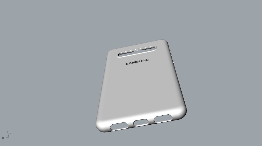 Samsung Galaxy S10 Plus Rubber  White case 3D print model_16
