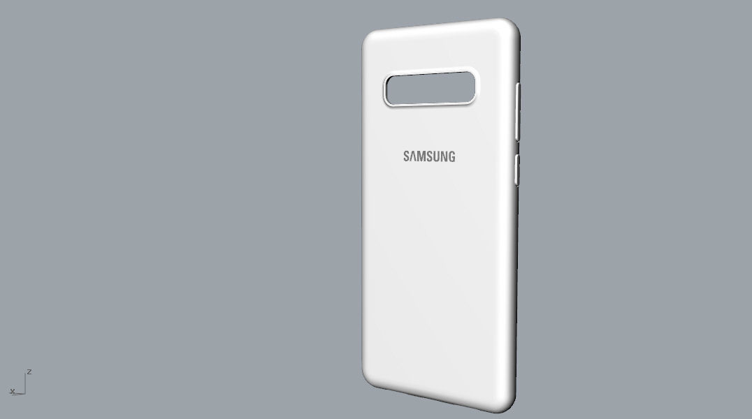 Samsung Galaxy S10 Plus Rubber  White case 3D print model_11