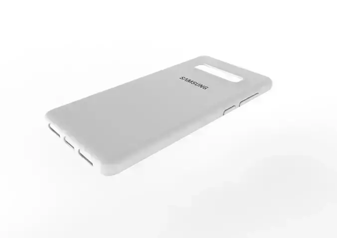 Samsung Galaxy S10 Plus Rubber  White case 3D print model