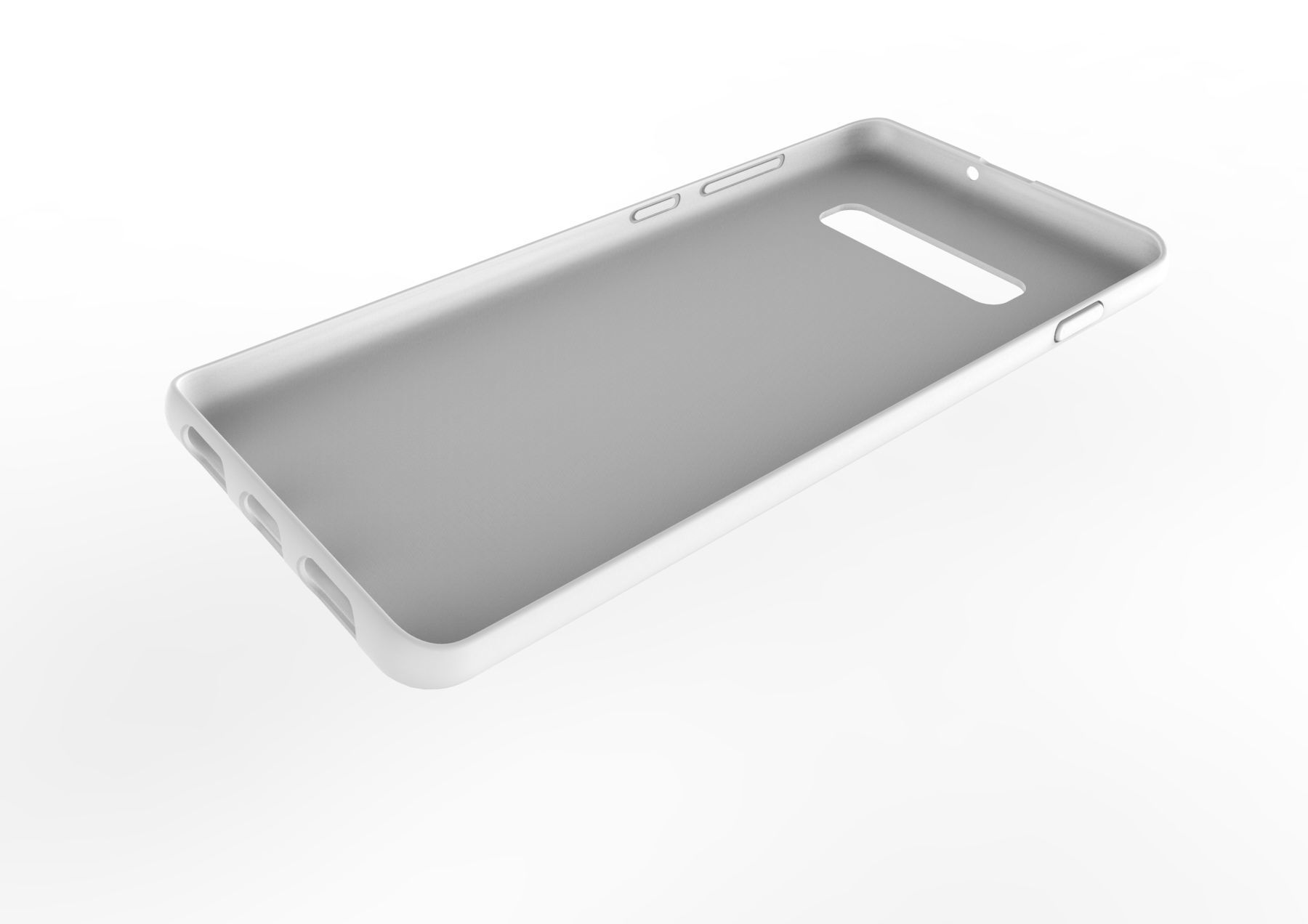 Samsung Galaxy S10 Plus Rubber  White case 3D print model_2
