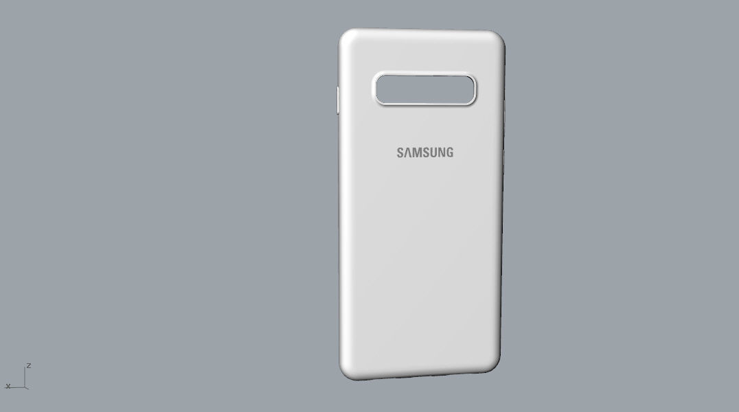 Samsung Galaxy S10 Plus Rubber  White case 3D print model_12