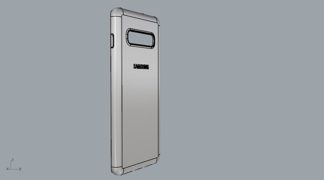 Samsung Galaxy S10 Plus Rubber  White case 3D print model_28