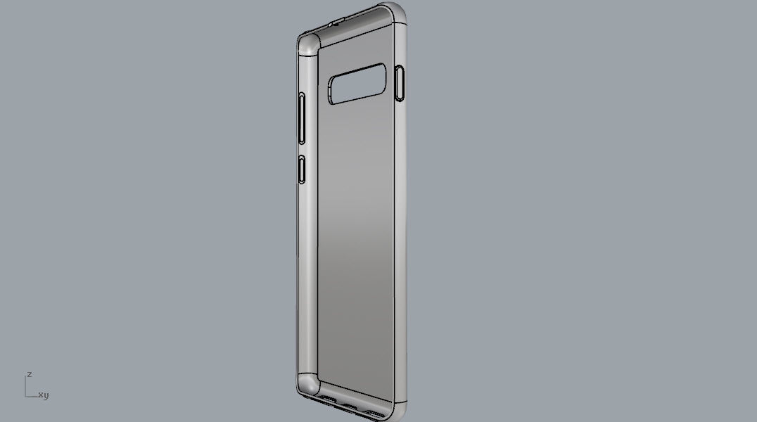 Samsung Galaxy S10 Plus Rubber  White case 3D print model_27