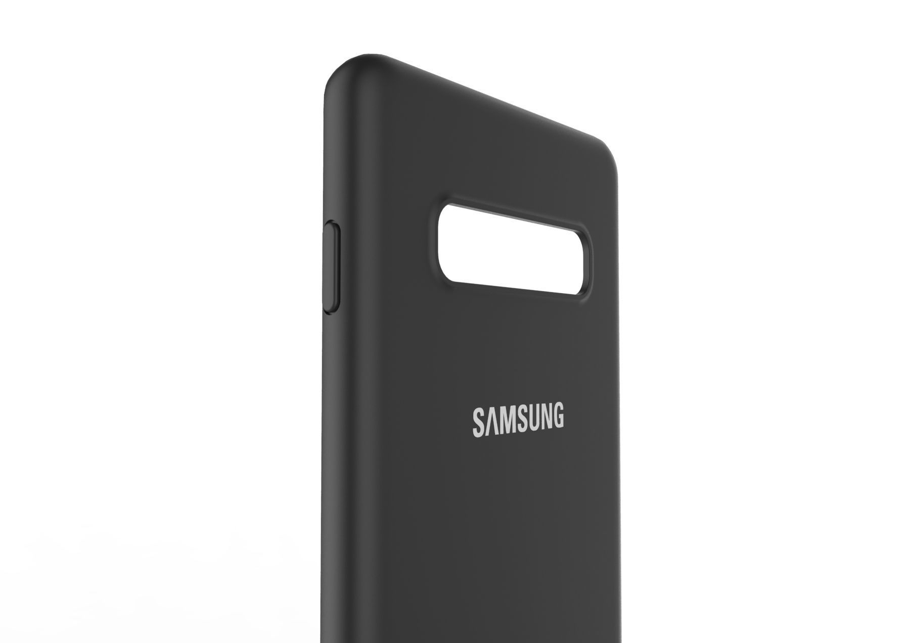 Samsung Galaxy S10 Plus Rubber black case 3D model_3