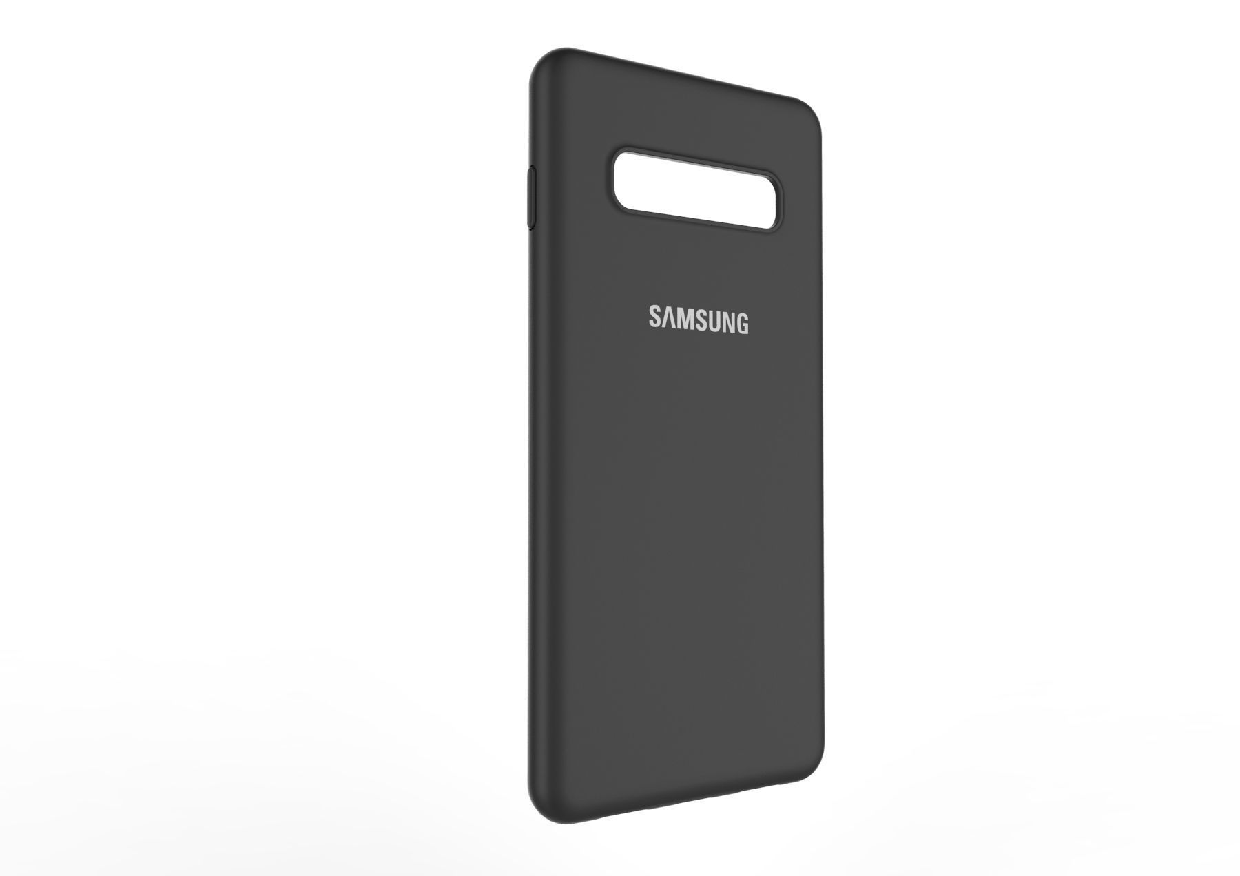 Samsung Galaxy S10 Plus Rubber black case 3D model_4
