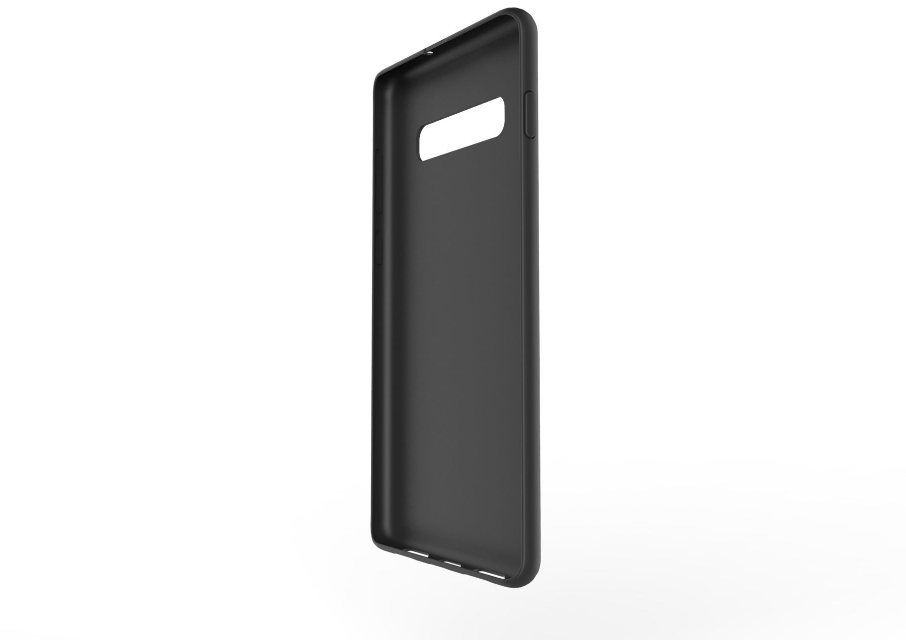 Samsung Galaxy S10 Plus Rubber black case 3D model_2