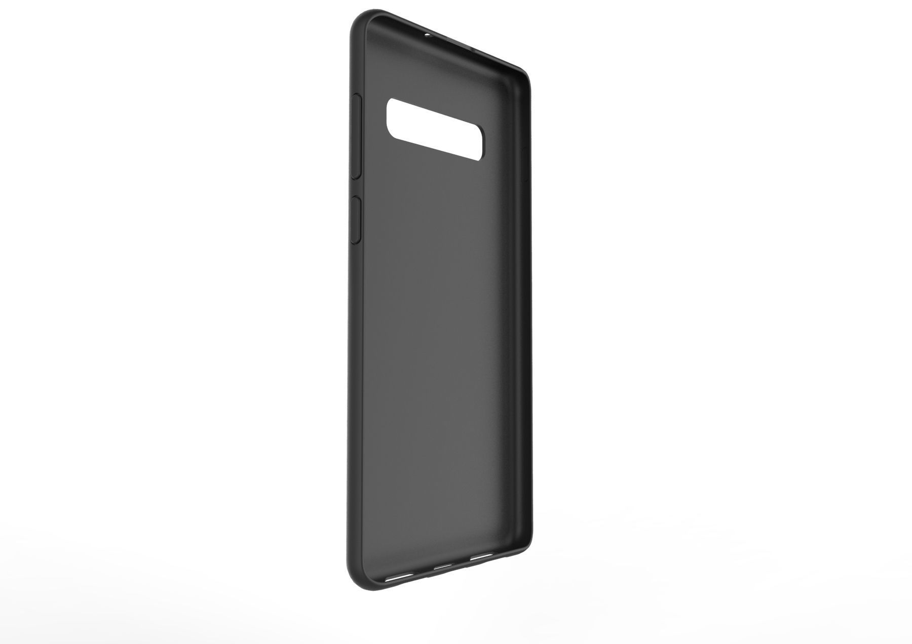 Samsung Galaxy S10 Plus Rubber black case 3D model_1
