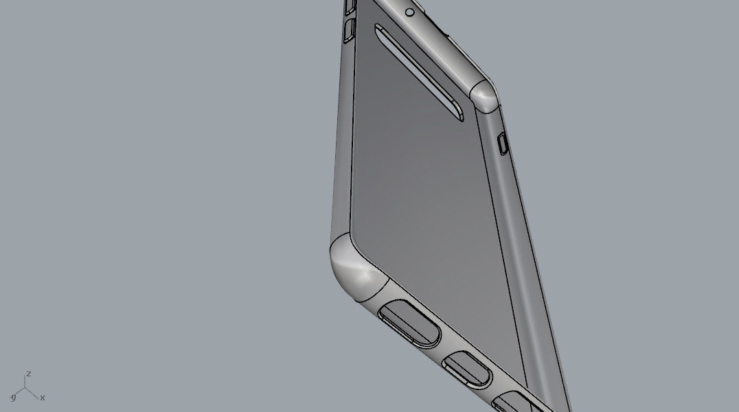 Samsung Galaxy S10 Plus Rubber black case 3D model_23