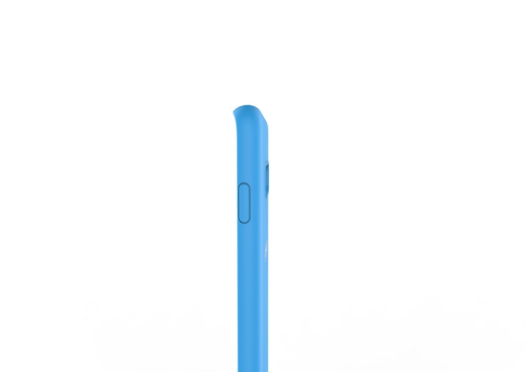 Samsung Galaxy S10 Plus rubber blue case  Low-poly 3D model_1