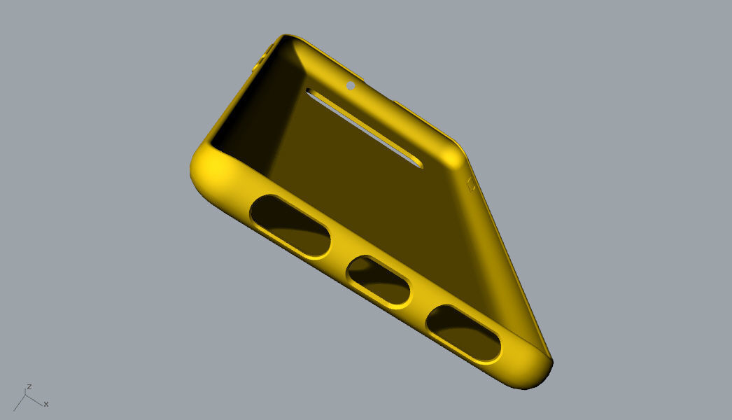 Samsung Galaxy S10 Plus rubber yellow case 3D print model_9