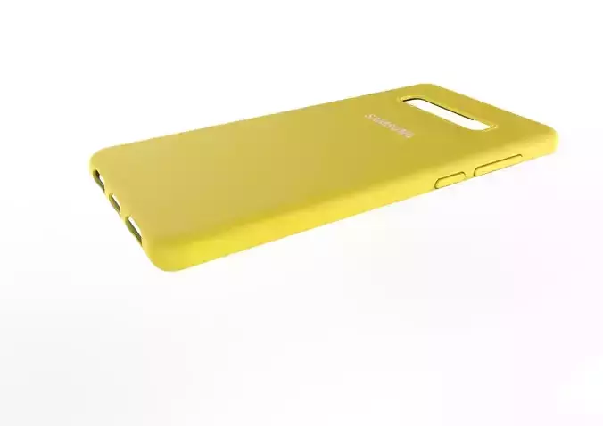 Samsung Galaxy S10 Plus rubber yellow case 3D print model