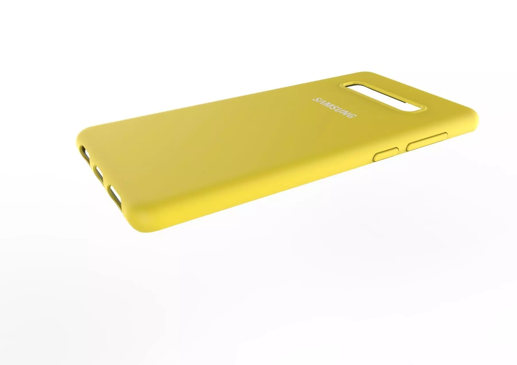 Samsung Galaxy S10 Plus rubber yellow case 3D print model_0