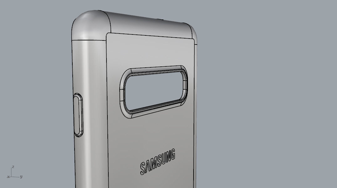 Samsung Galaxy S10 Plus rubber yellow case 3D print model_31