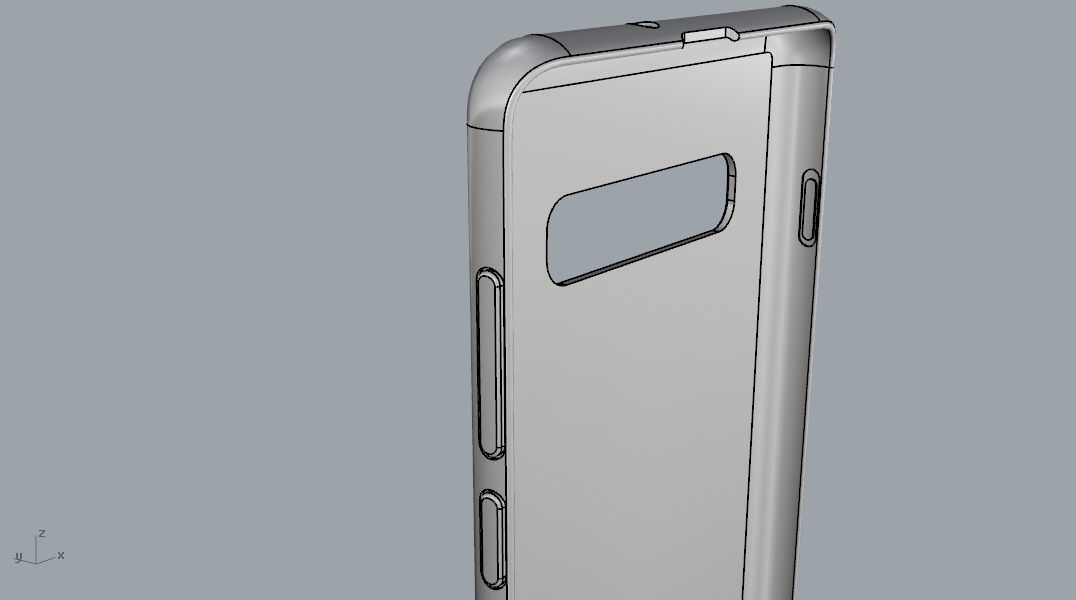 Samsung Galaxy S10 Plus rubber yellow case 3D print model_30