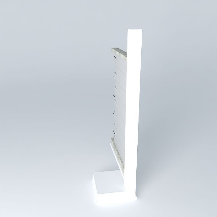 Architecture display stand Free 3D model_2