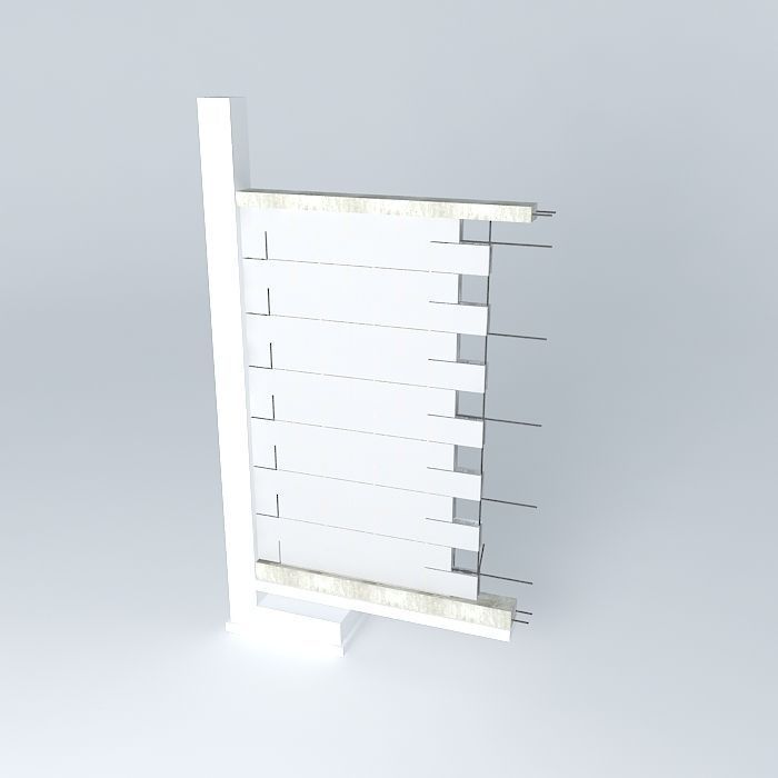 Architecture display stand Free 3D model_1