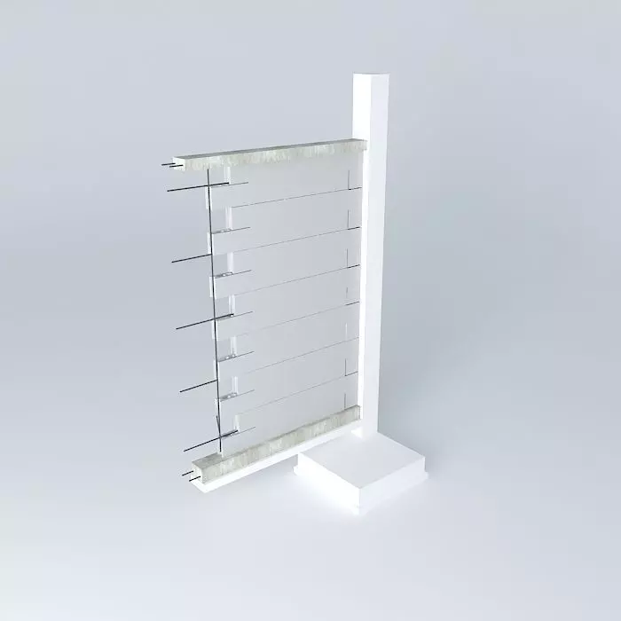 Architecture display stand Free 3D model_0