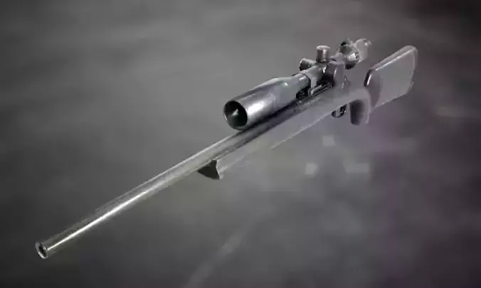 Sniper M24 Low-poly 3D model