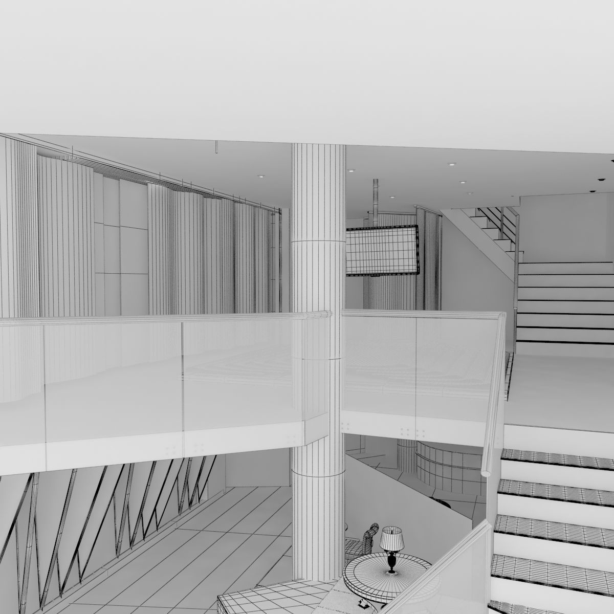 Large Carpet Store 3D model_19