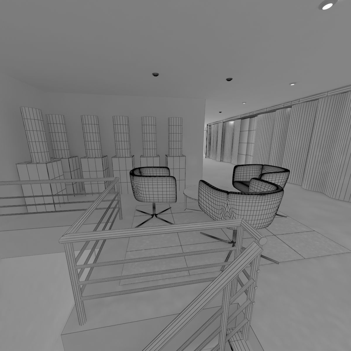 Large Carpet Store 3D model_14