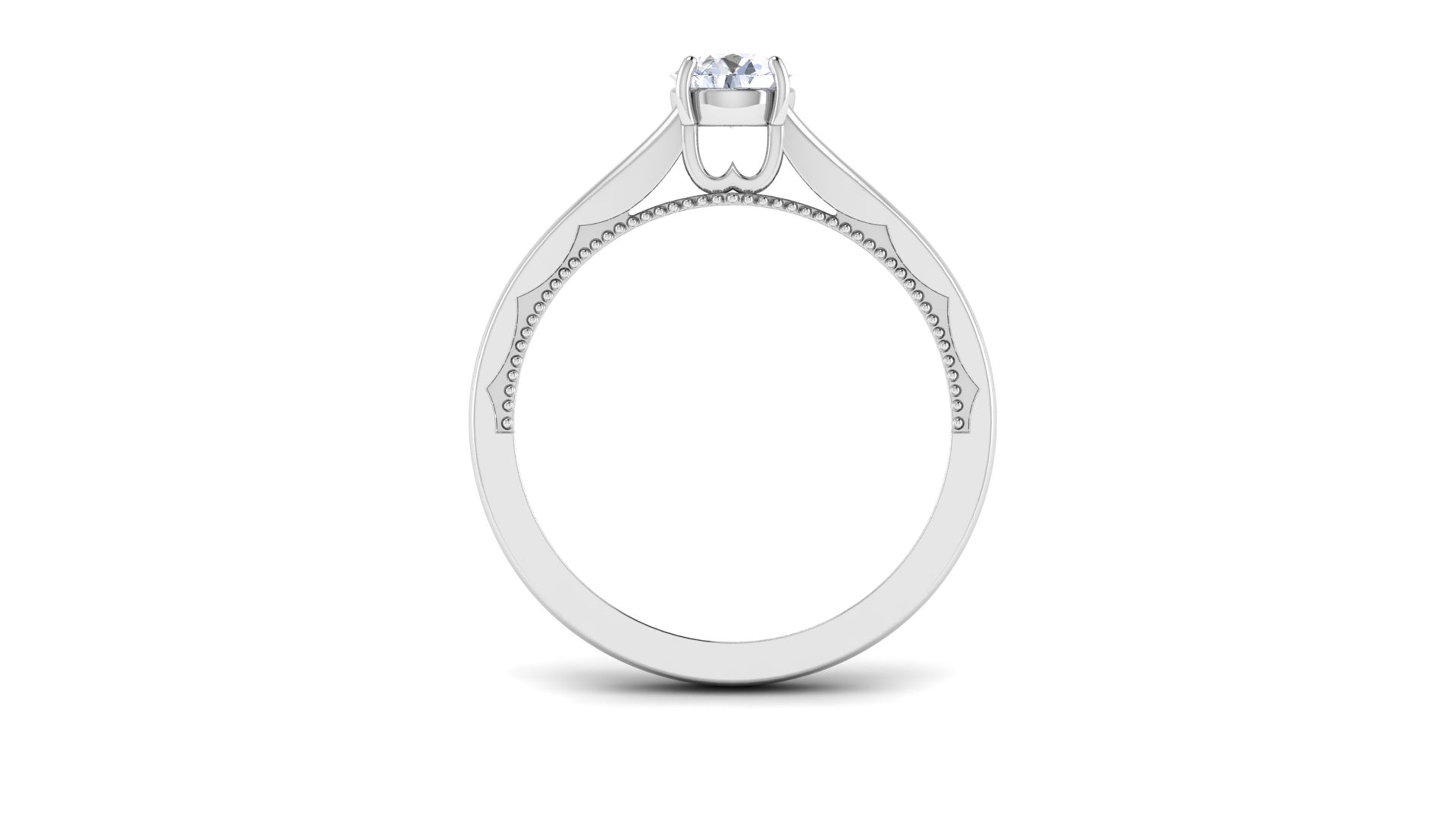 Solitaire ring 3dm stl render detail 3D print model 3D print model_2