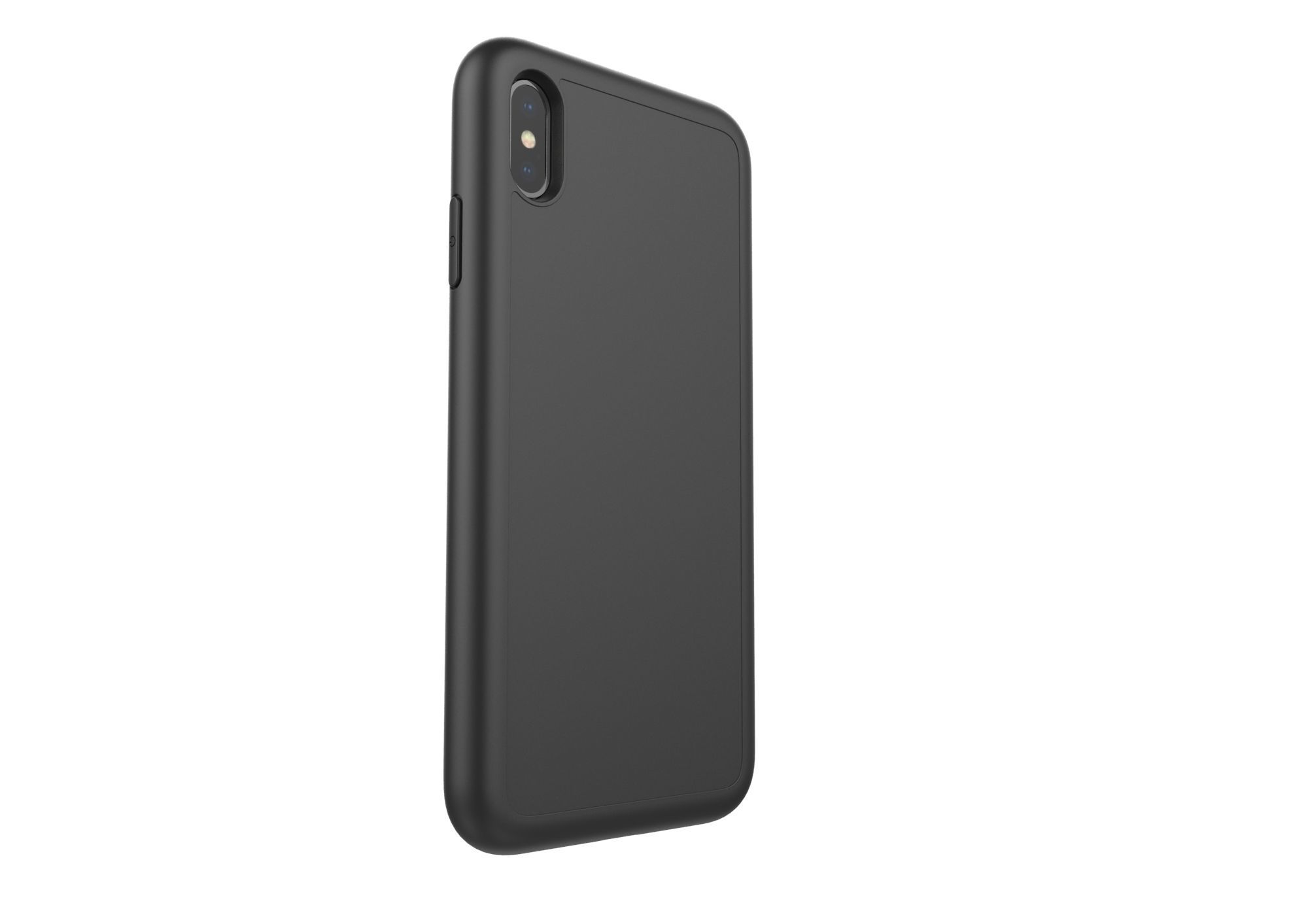 Realistic iphone XS Max black case design 3D print model_7